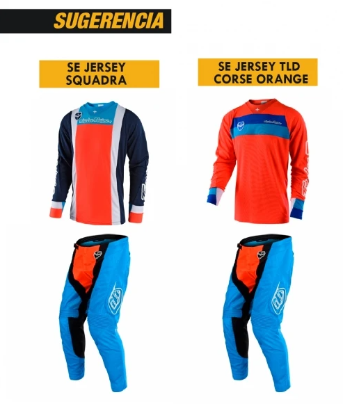Pantalón Troy Lee Designs Se Air Moto Squadra Cyan Orange 28